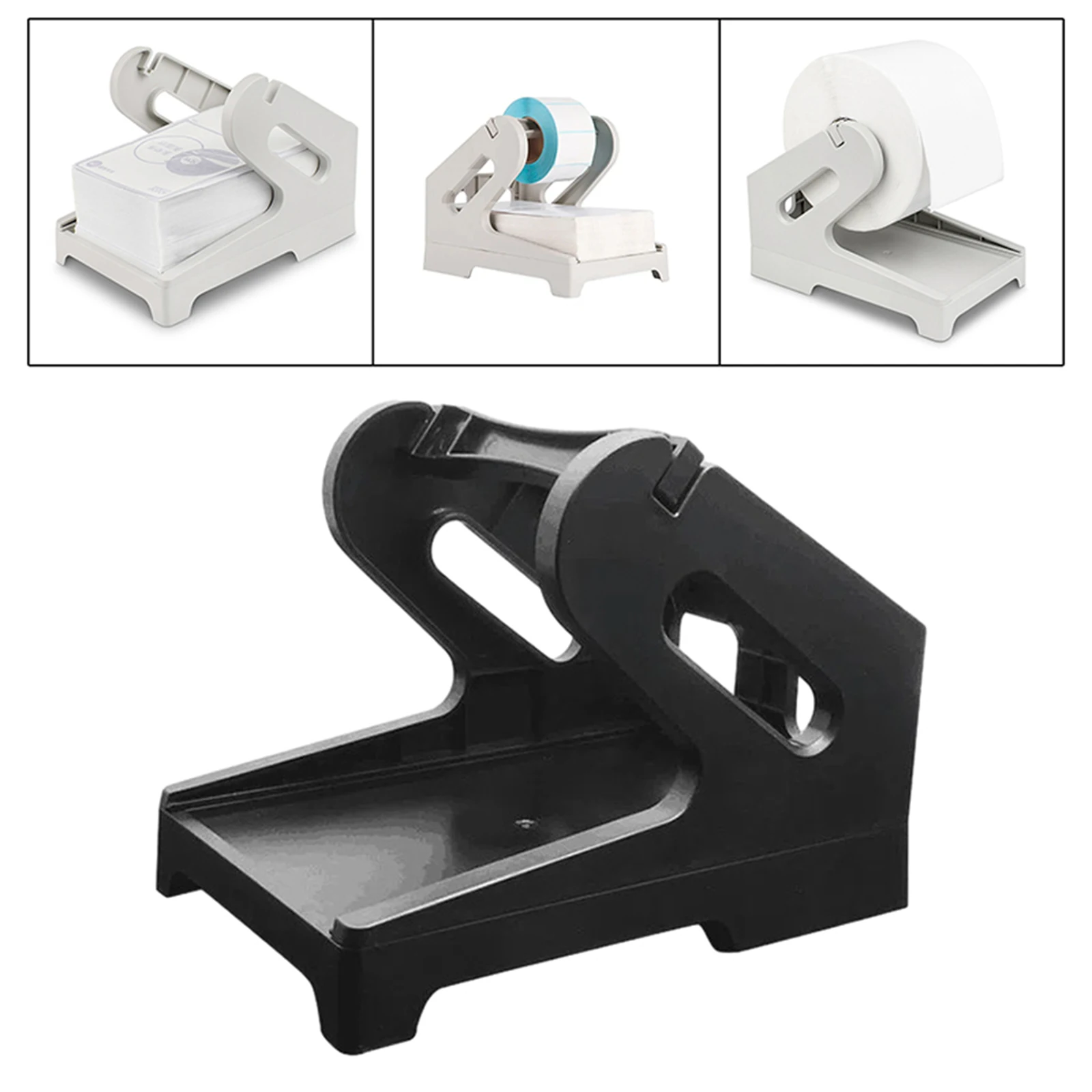 Portaetiquetas, accesorios para impresora de escritorio, suministros, soporte de etiquetas de envío para rollos y etiquetas plegables, supermercado, fábrica y oficina