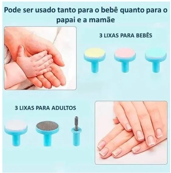 Lijadora de uñas para bebé, recortadora eléctrica, cortadora C/6, tienda de Neverdie