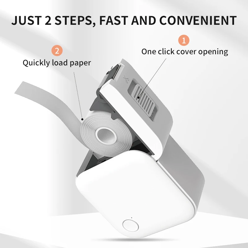 Mini impresora de etiquetas HZTZ, impresora de etiquetas autoadhesiva de bolsillo inteligente, fabricante de etiquetas de precio Bluetooth para el hogar