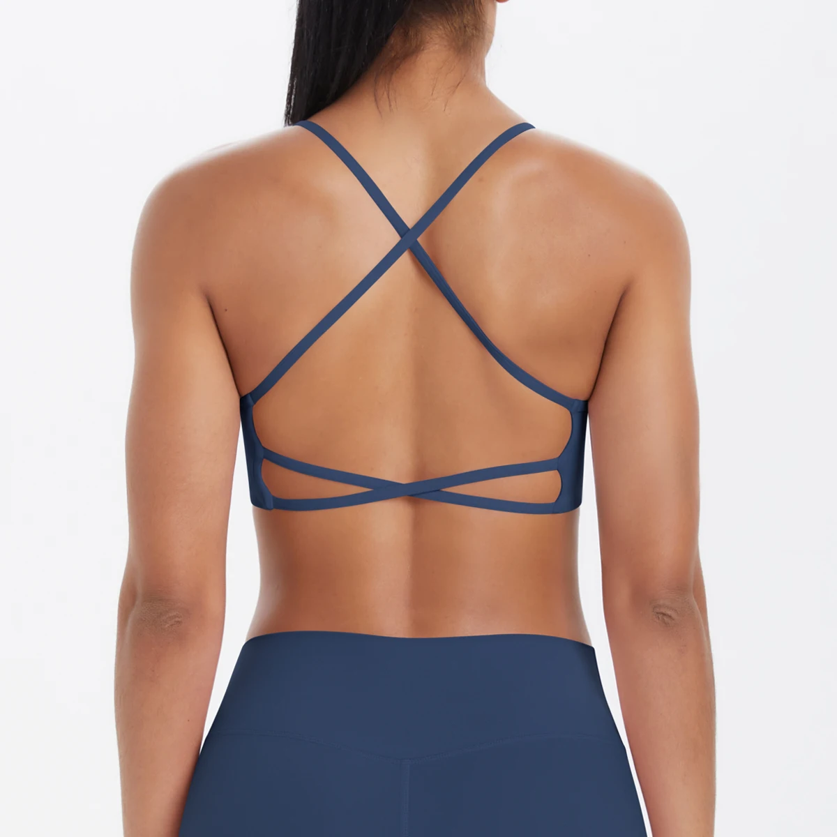 Sujetador deportivo cruzado Sexy para mujer, Top de Yoga para gimnasio, entrenamiento para mujer, sujetador de Yoga para correr, ropa interior deportiva elástica para mujer, camiseta sin mangas para entrenamiento físico