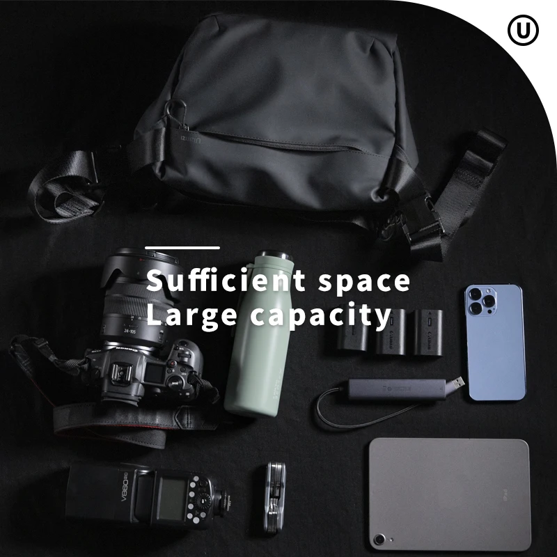 Ulanzi-Bolso de hombro para cámara DSLR, bolsa de hombro impermeable para fotografía, 6L de capacidad, bolsa de mensajero para Canon, Sony y Nikon, PB008