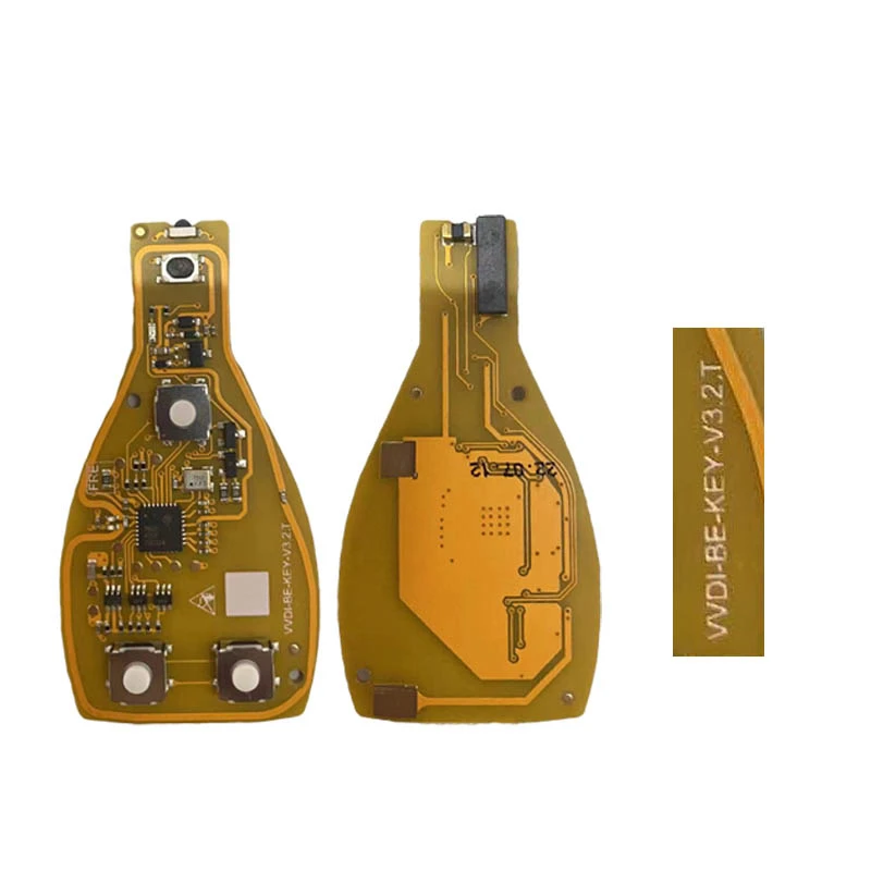 Sin logotipo Xhorse VVDI BE Key Pro para Mercedes Benz V3.2 PCB Chip de llave remota versión mejorada inteligente 315MHz/433MHz