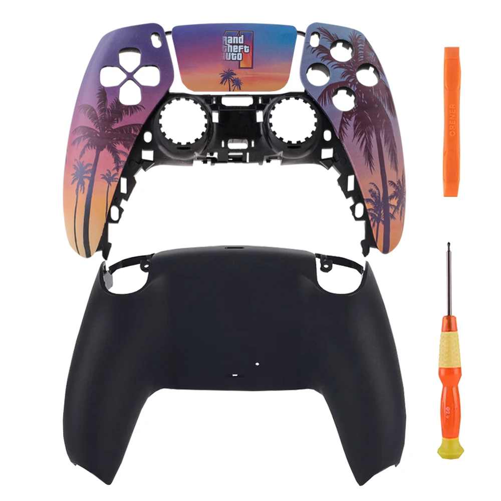 Kit de Carcasa de Repuesto Personalizada para el Controlador DualSense de PS5 BDM-010/020/030/040/050 con Botones Táctiles y Herramientas de Modificación DIY