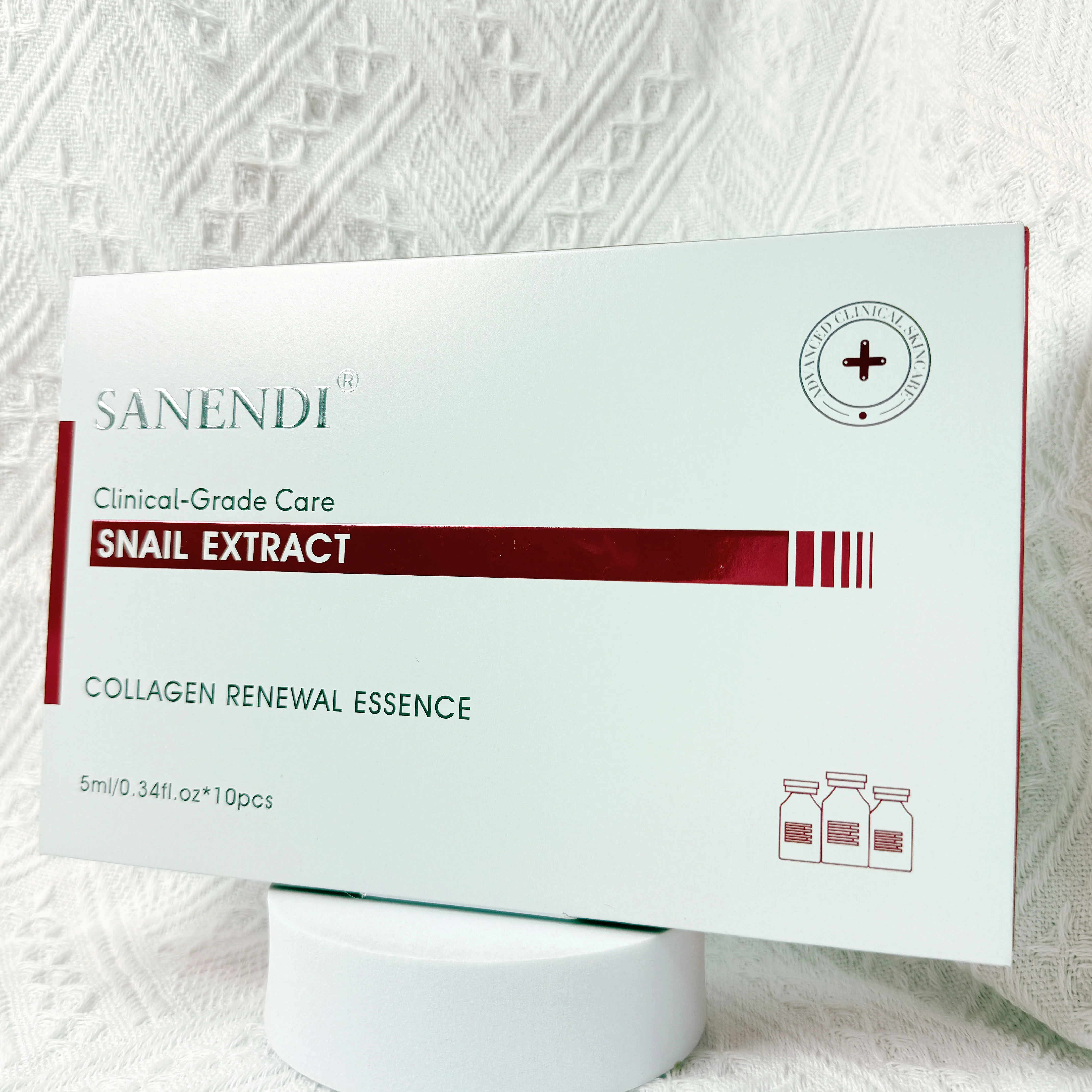 Producto coreano para el cuidado de la piel, serie Sanendi AQUA, esencia VC, juego de cuidado Facial hidratante y nutritivo calmante, 5ml x 10