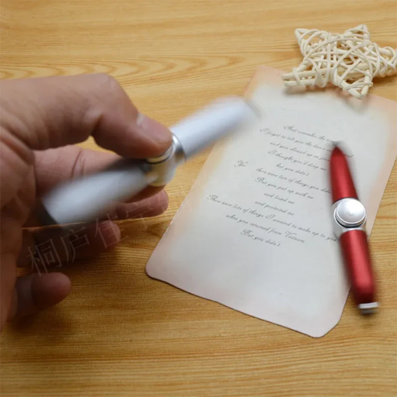 Bolígrafos giroscopio multifunción, juguete de descompresión, giroscopio giratorio, luz, bolígrafo de juguete con alivio del estrés, Led, bola de dedo para adultos
