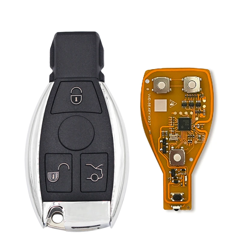 Sin logotipo Xhorse VVDI BE Key Pro para Mercedes Benz V3.2 PCB Chip de llave remota versión mejorada inteligente 315MHz/433MHz