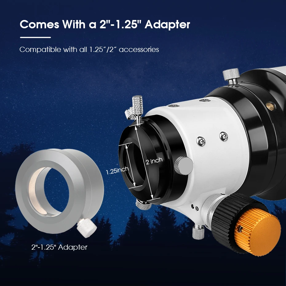 Telescopio Svbony Astro Refractor Acromático de Dispersión Extra Baja OTA SV503 para Astrofotografía de Observación Excepcional