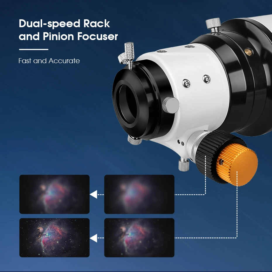 Telescopio Svbony Astro Refractor Acromático de Dispersión Extra Baja OTA SV503 para Astrofotografía de Observación Excepcional