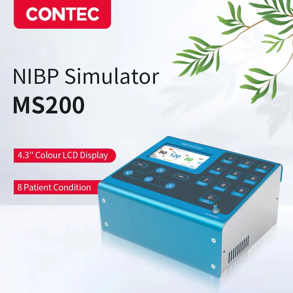 CONTEC MS200 NIBP simulador no invasivo presión arterial simulación COLOR LCD, nuevo