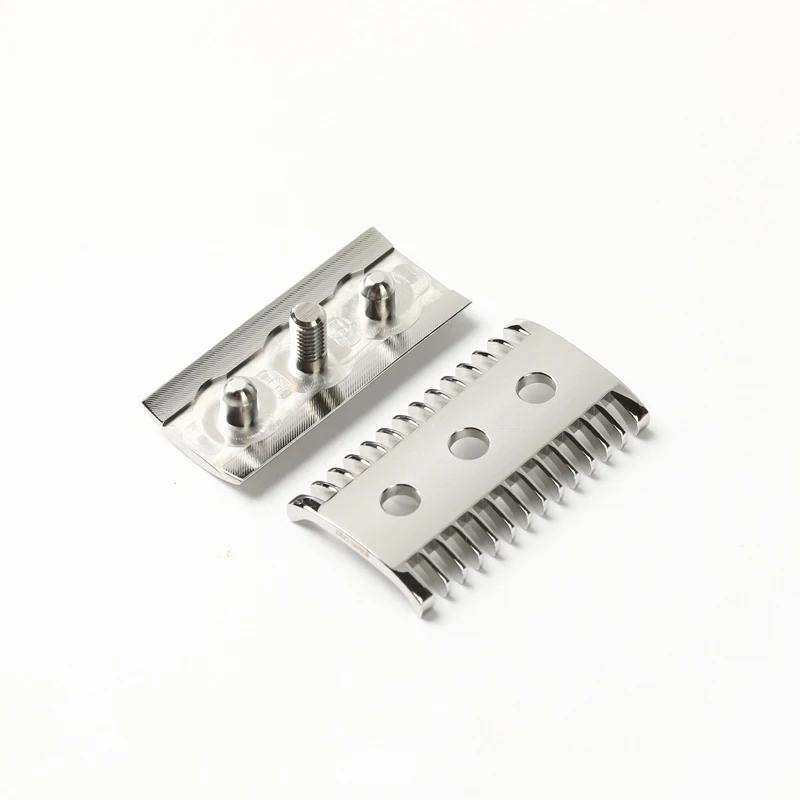 Cabezal de afeitar de seguridad de acero inoxidable pulido Yaqi Lex para accesorios de afeitado