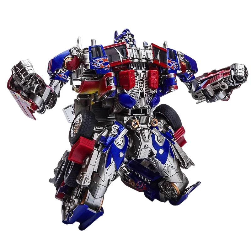 Juguetes de Robots Transformables de 30CM, Figura de Robot Optimus Commander de Aleación, Modelo de Regalo