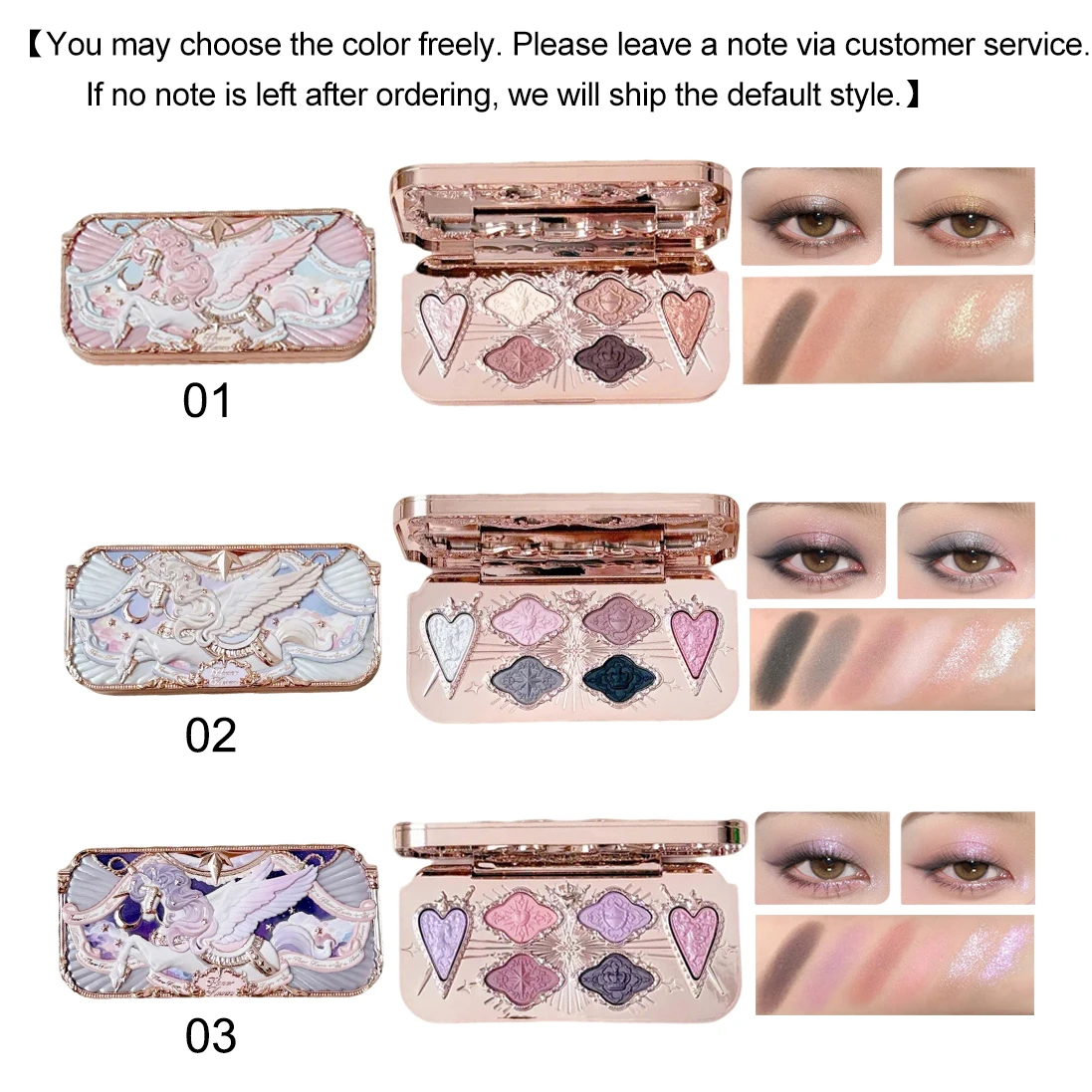Flower Knows Knight Unicorn Set De Maquillaje Sombra Rubor Labial Con Bolsa Tote Regalo De Belleza Kawaii Coleccion Limitada Para Mujeres Chicas