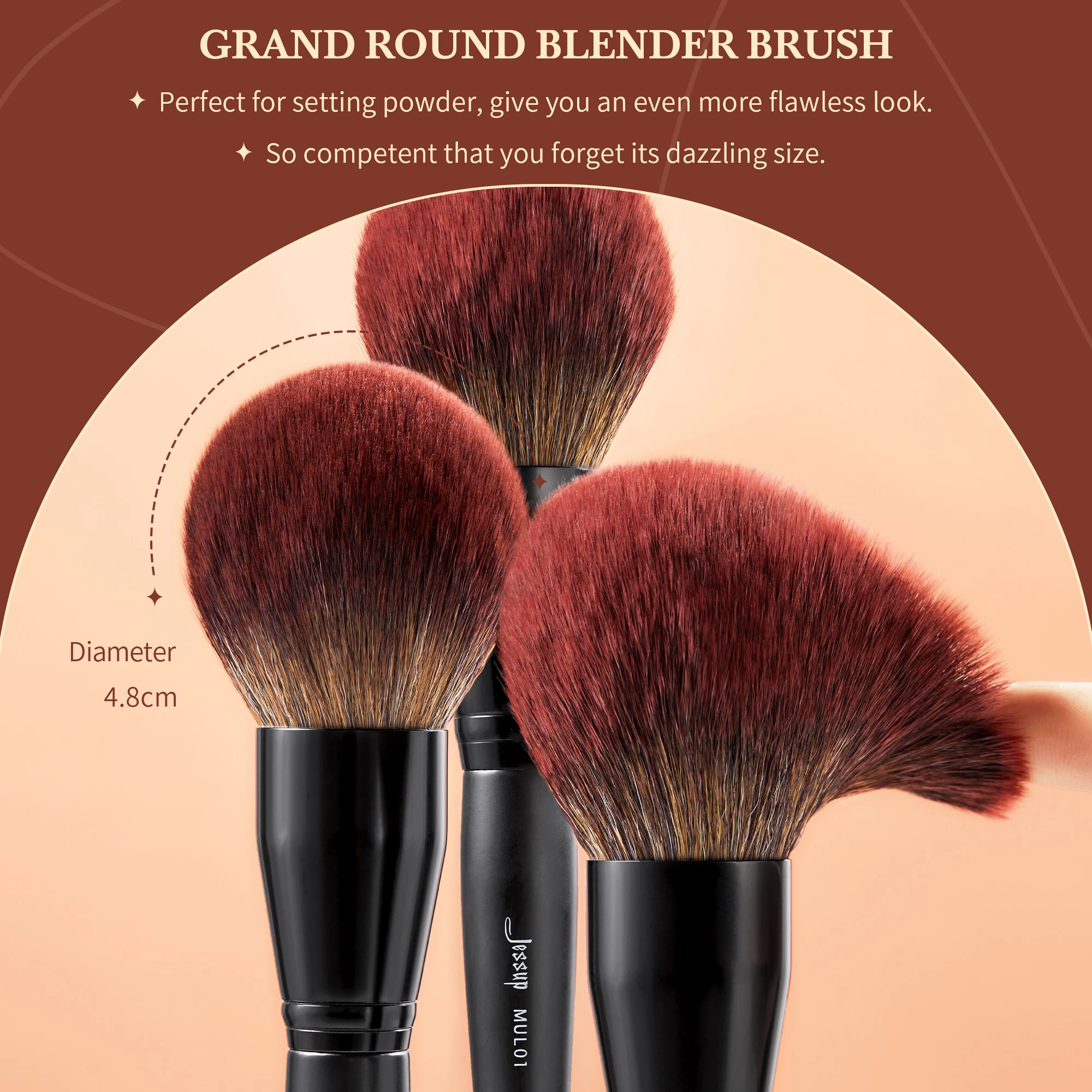 Jessup-Juego de brochas de maquillaje, 13/16/21 piezas, primera calidad, sintético, grande, polvo, base, corrector, sombra de ojos, delineador, madera, T271