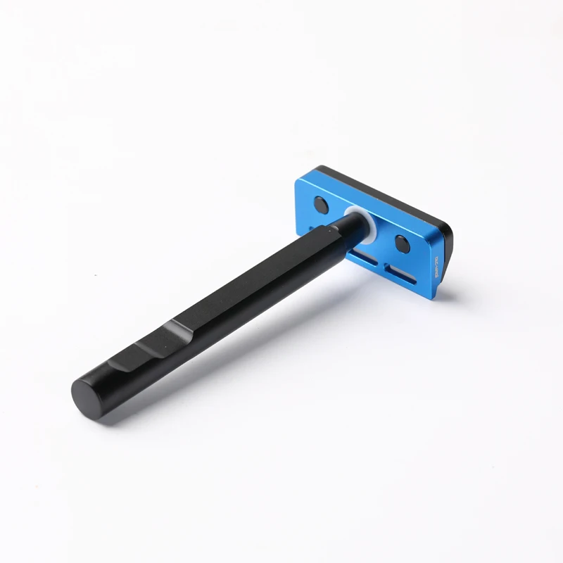 YAQI Color negro y azul Tachi (versión de aluminio) Maquinilla de afeitar de seguridad ligera de un solo filo