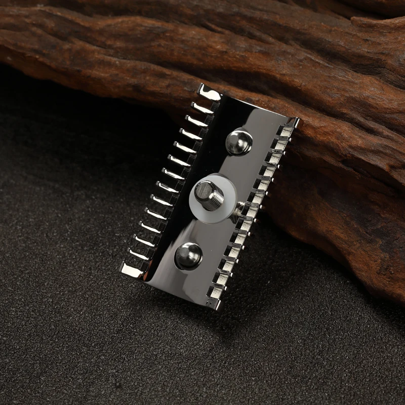 Cabezal de afeitar de seguridad de acero inoxidable pulido Yaqi Lex para accesorios de afeitado