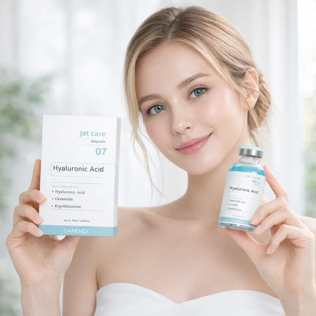 Sanendi NAD+ - Set de Cuidado Facial Coreano con Suero de ADN de Salmón, Péptidos de Cobre, Esencia de Ácido Hialurónico, Hidratante y Revitalizante para la Piel