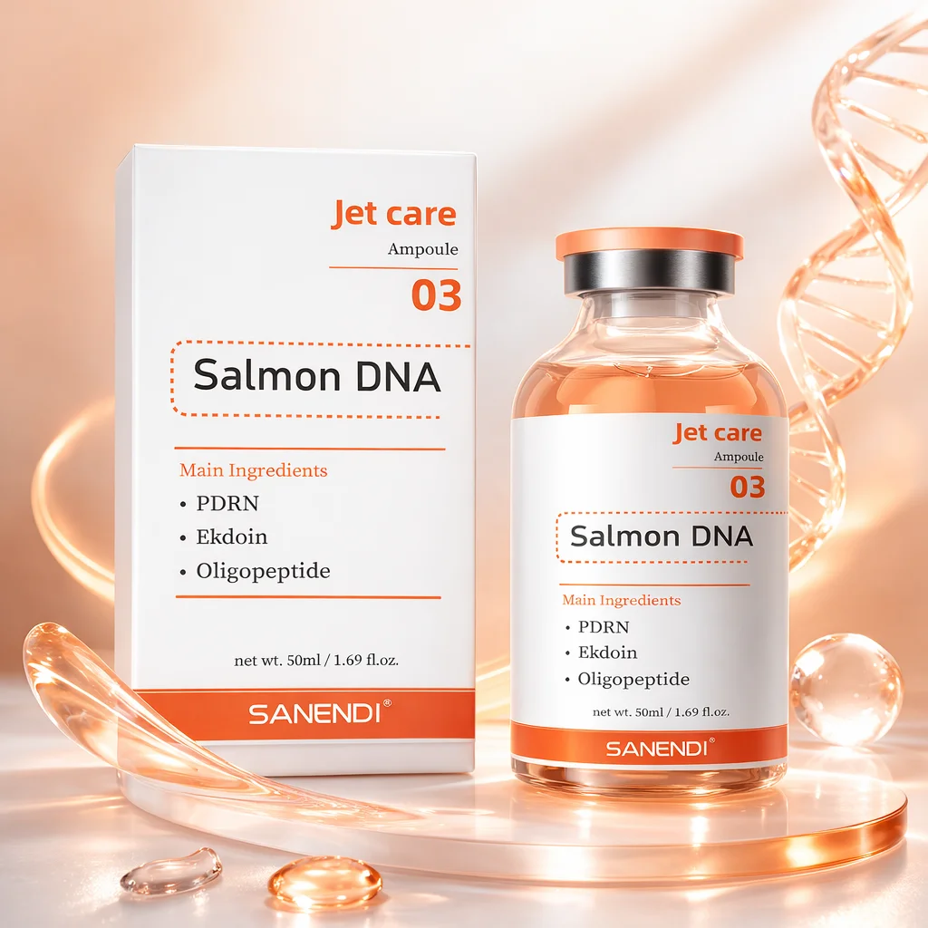 Sanendi NAD+ - Set de Cuidado Facial Coreano con Suero de ADN de Salmón, Péptidos de Cobre, Esencia de Ácido Hialurónico, Hidratante y Revitalizante para la Piel