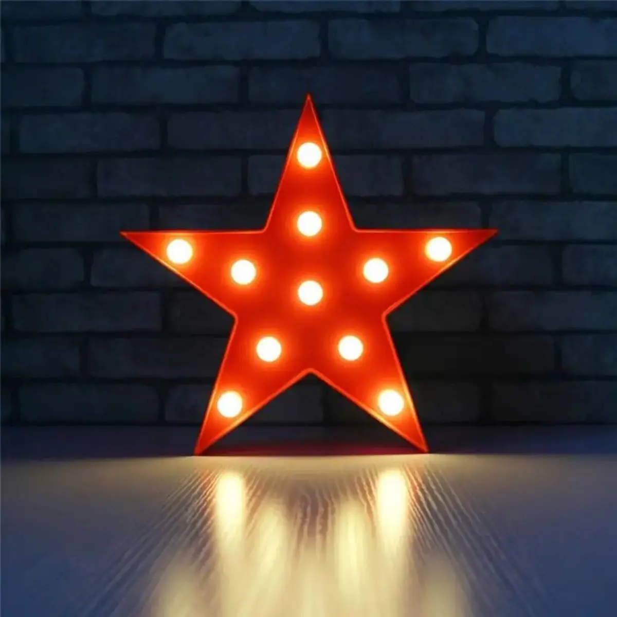 Luz de neón de pentagrama LED roja radiante, decoración de estrellas con pilas para dormitorios y eventos de niñas, acento de pared, 1 ud.