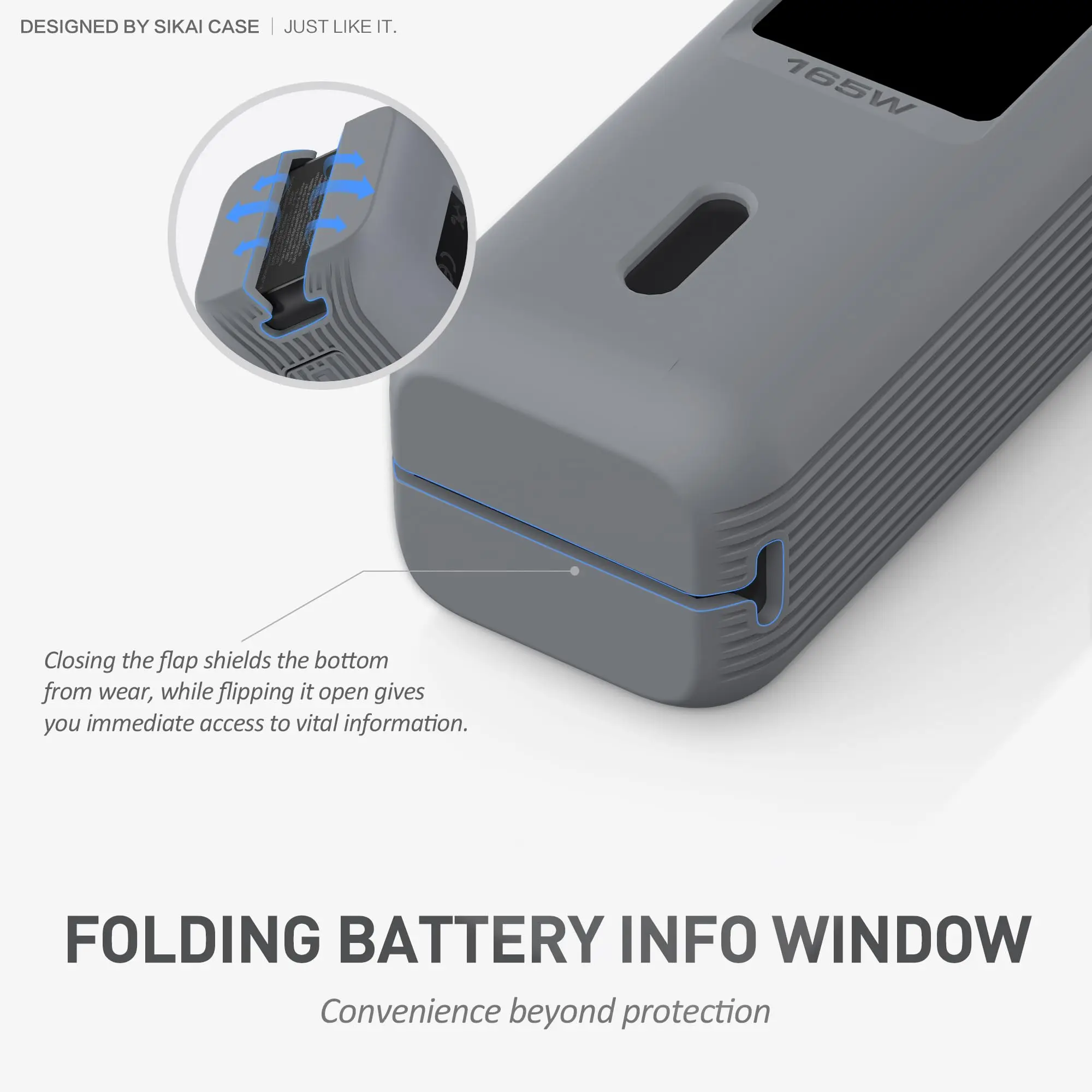 Funda de silicona SIKAI para cargador portátil Anker zolo 2in1165W, funda a prueba de golpes (solo la funda)