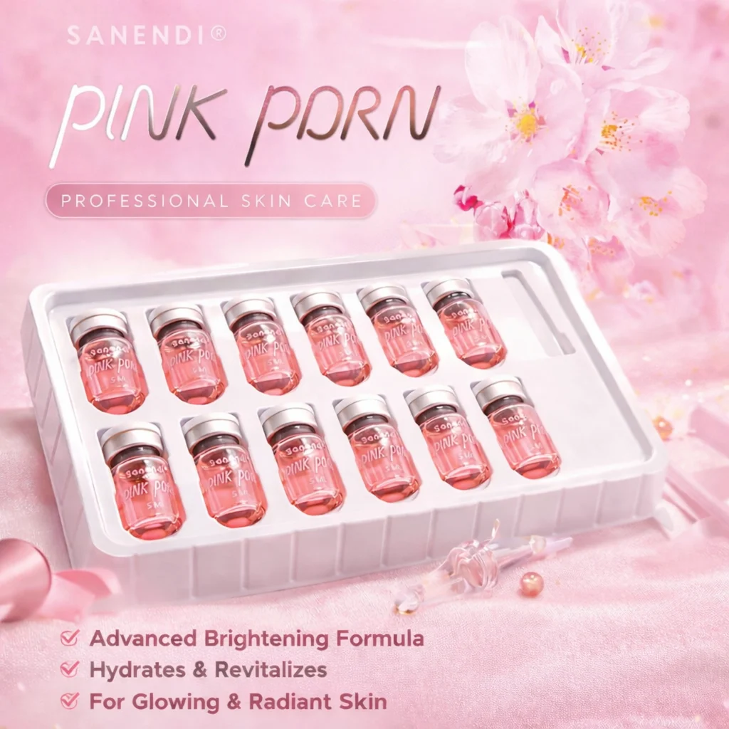 SANENDI 2026 - Sérum Rosa PDRN, Cóctel Facial, Esencia Hidratante, Solución Líquida, Cuidado de la Piel Coreano, Glow Recipe, 5ml*10 viales