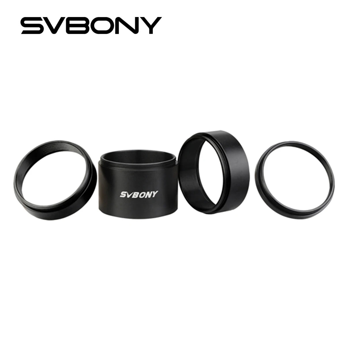 SVBONY-Kit de tubo de extensión M48 de 2 pulgadas, 5/10/15/30mm, en ambos lados para Astronomía M48x0.75, telescopio profesional, Astrofotografía SV119