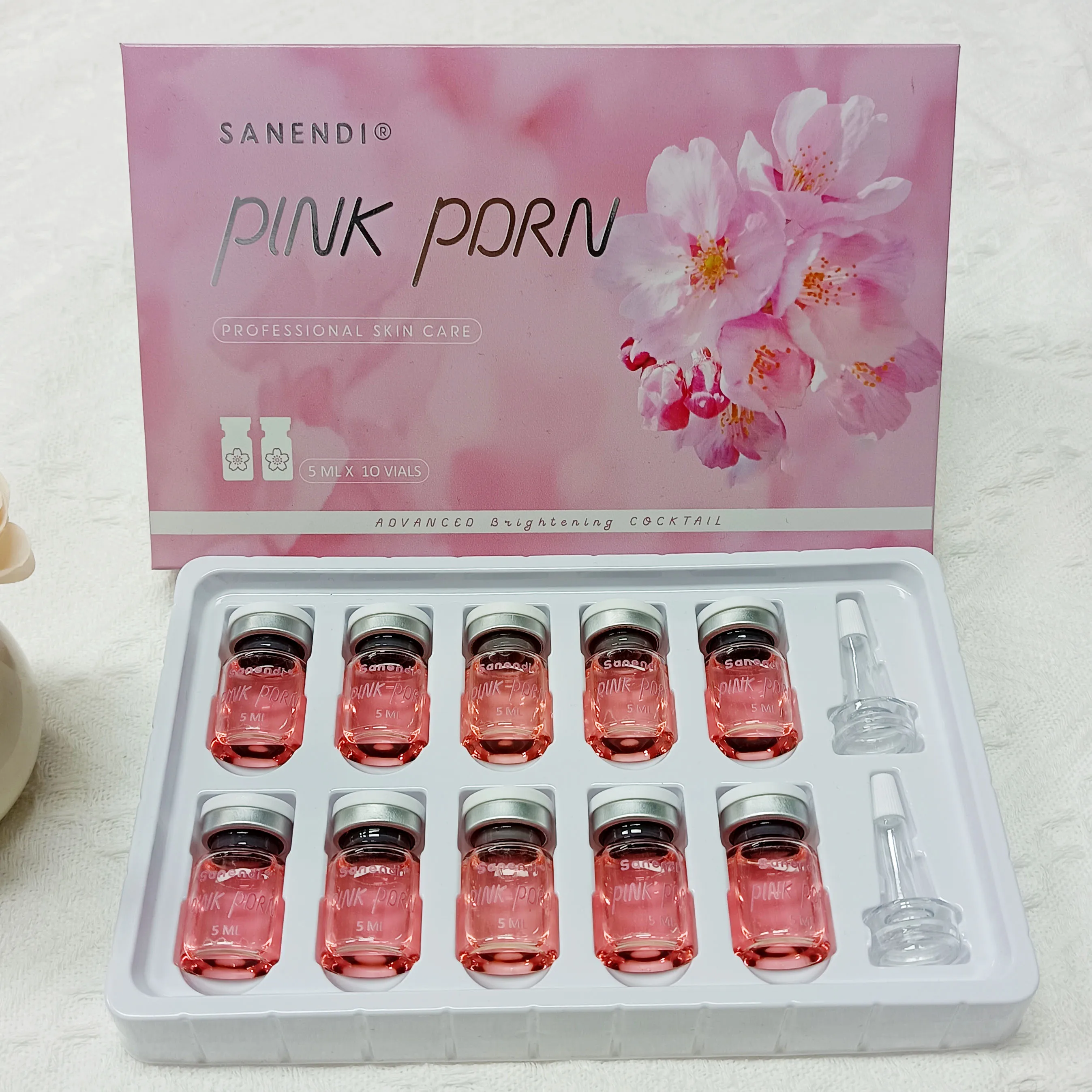 Sanendi NAD+ Pink PDRN, Sérum Facial con Ácido Hialurónico, Esencia Facial con Vitamina Cobre, Péptidos de Colágeno, Set de Cuidado de la Piel Coreano