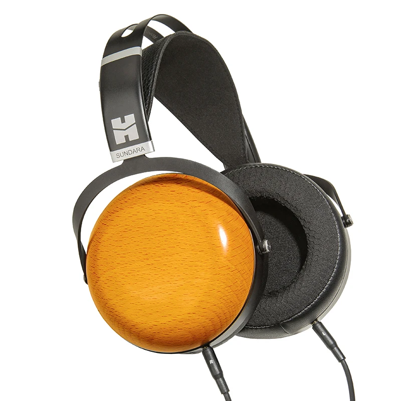 Auriculares Hi-Fi con cable HIFIMAN SUNDARA de tipo cerrado, supraaurales, magnéticos planos, con diseño de imán oculto y orejeras de madera
