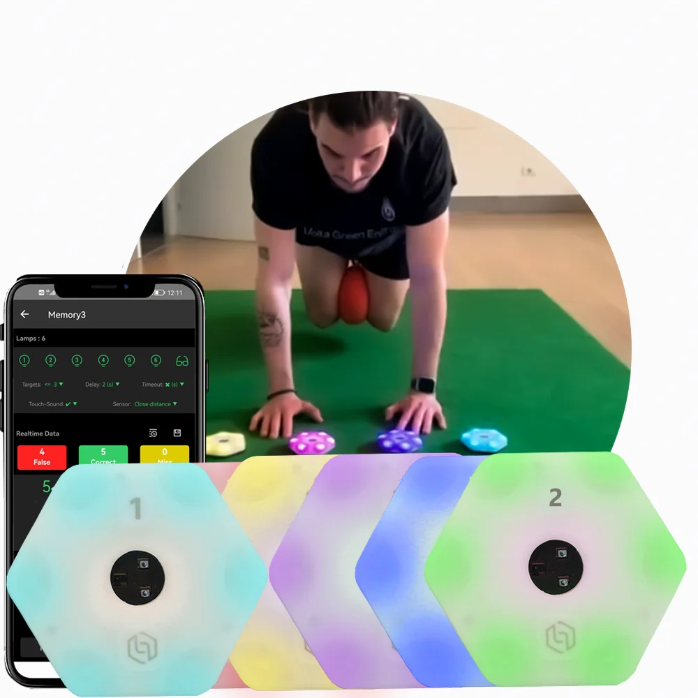 Lámpara de Entrenamiento Reactionx, Velocidad, Agilidad, Equipo de Respuesta, Baloncesto, Fútbol, Tenis, Fitlight, Blazepod, Bádminton