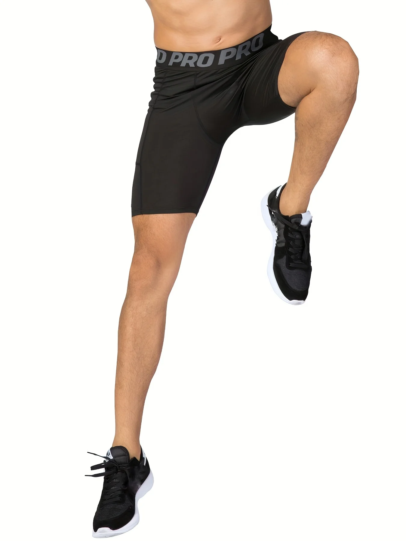 Paquete de 3 pantalones cortos de compresión para hombre con bolsillo, pantalones cortos de LICRA para correr, deporte, entrenamiento atlético, ropa interior de rendimiento