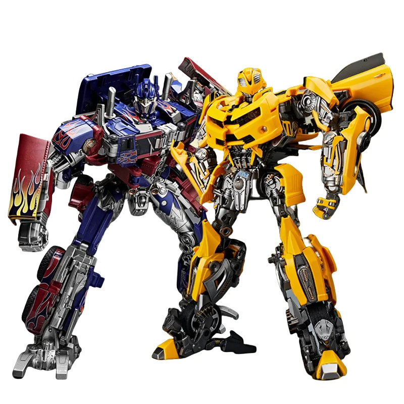 Juguetes de Robots Transformables de 30CM, Figura de Robot Optimus Commander de Aleación, Modelo de Regalo