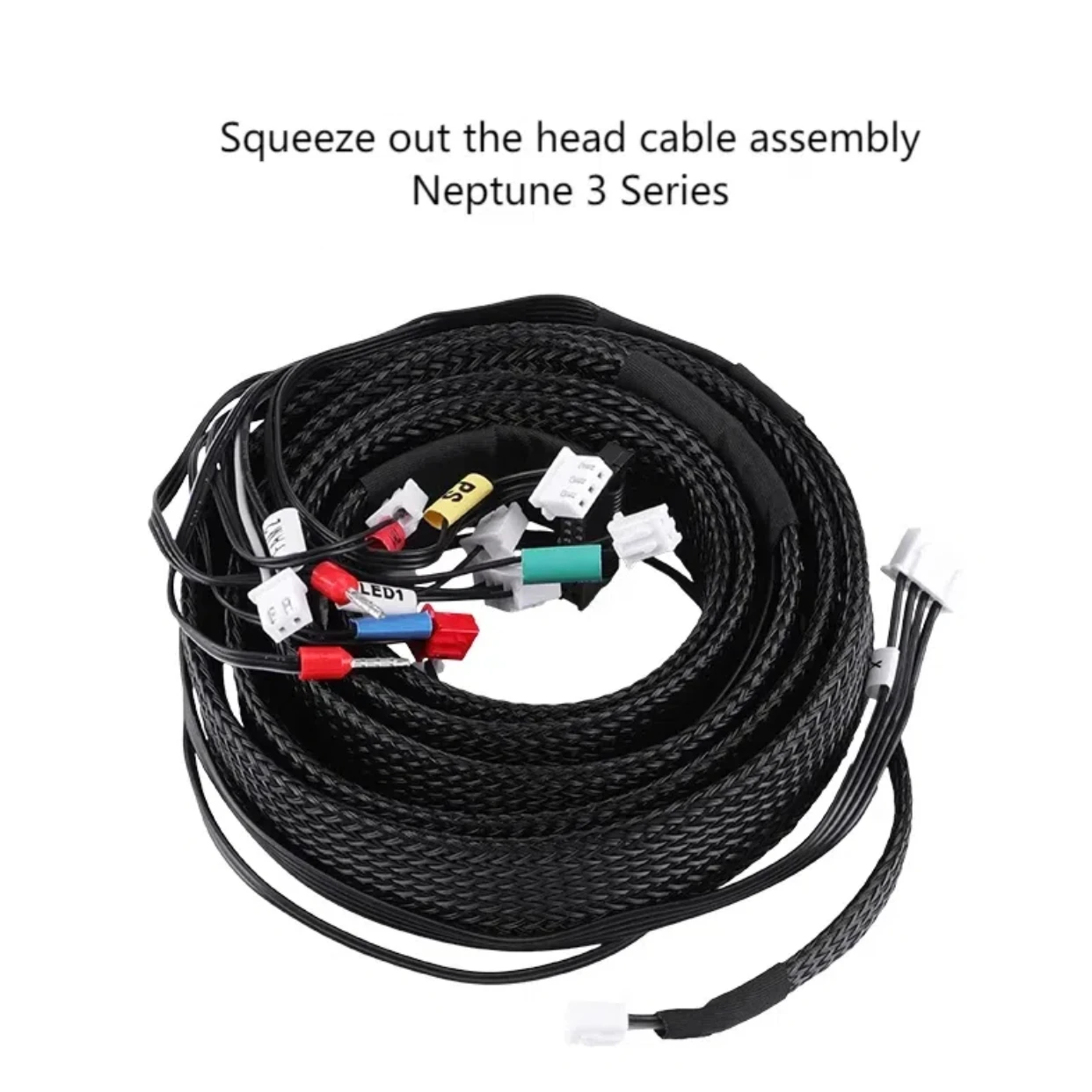 Para Elegoo Neptune 3 4 Cables extrusora Kit de montaje de Cables de extensión para ELEGOO Neptune 4 Pro Max Plus piezas de impresora 3D