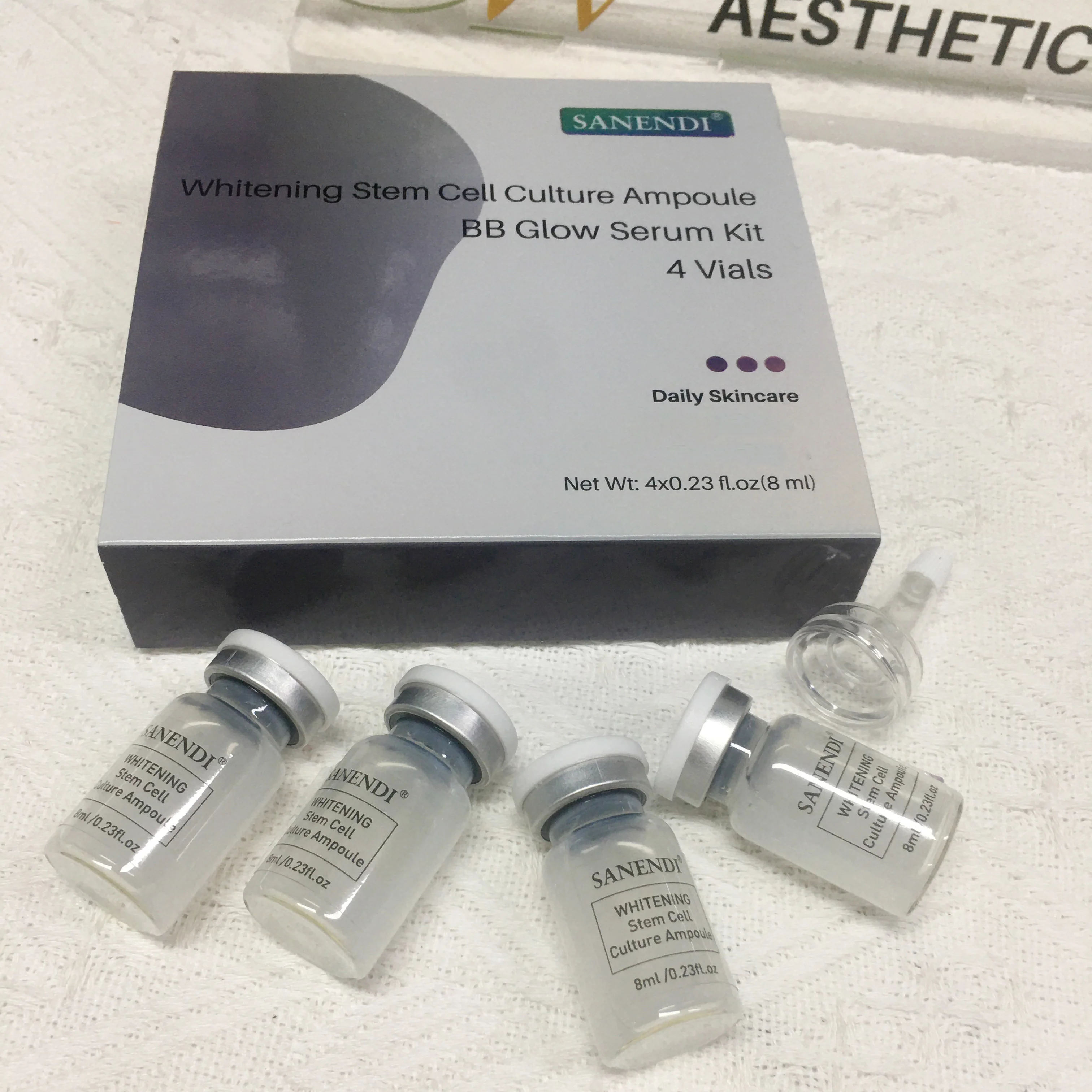 Suero de Ácido Hialurónico con ADN de Salmón AQUA Sanendi, Péptidos, Vitamina C, Ampolla VE, Esencia Hidratante y Suavizante, Belleza, Cuidado de la Piel Coreano