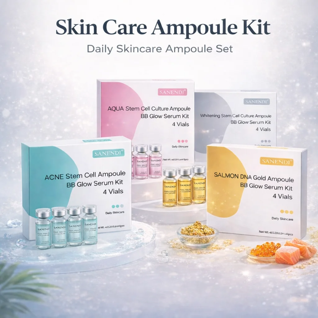 Suero de Ácido Hialurónico con ADN de Salmón AQUA Sanendi, Péptidos, Vitamina C, Ampolla VE, Esencia Hidratante y Suavizante, Belleza, Cuidado de la Piel Coreano