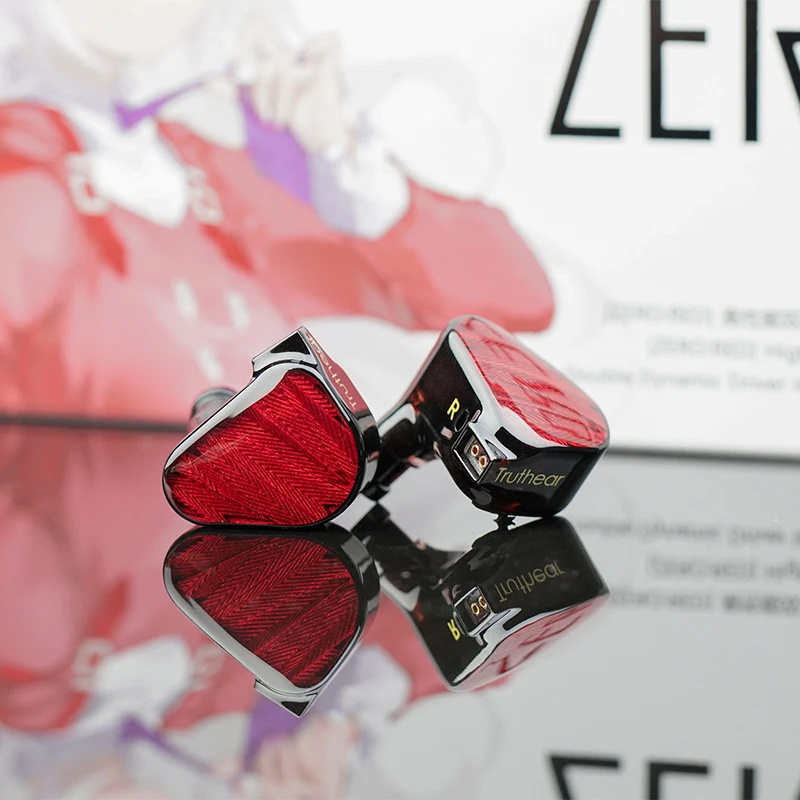 TRUTHEAR X Crinacle ZERO:RED Auriculares intrauditivos con controladores dinámicos duales y cable de 0,78 mm con 2 pines