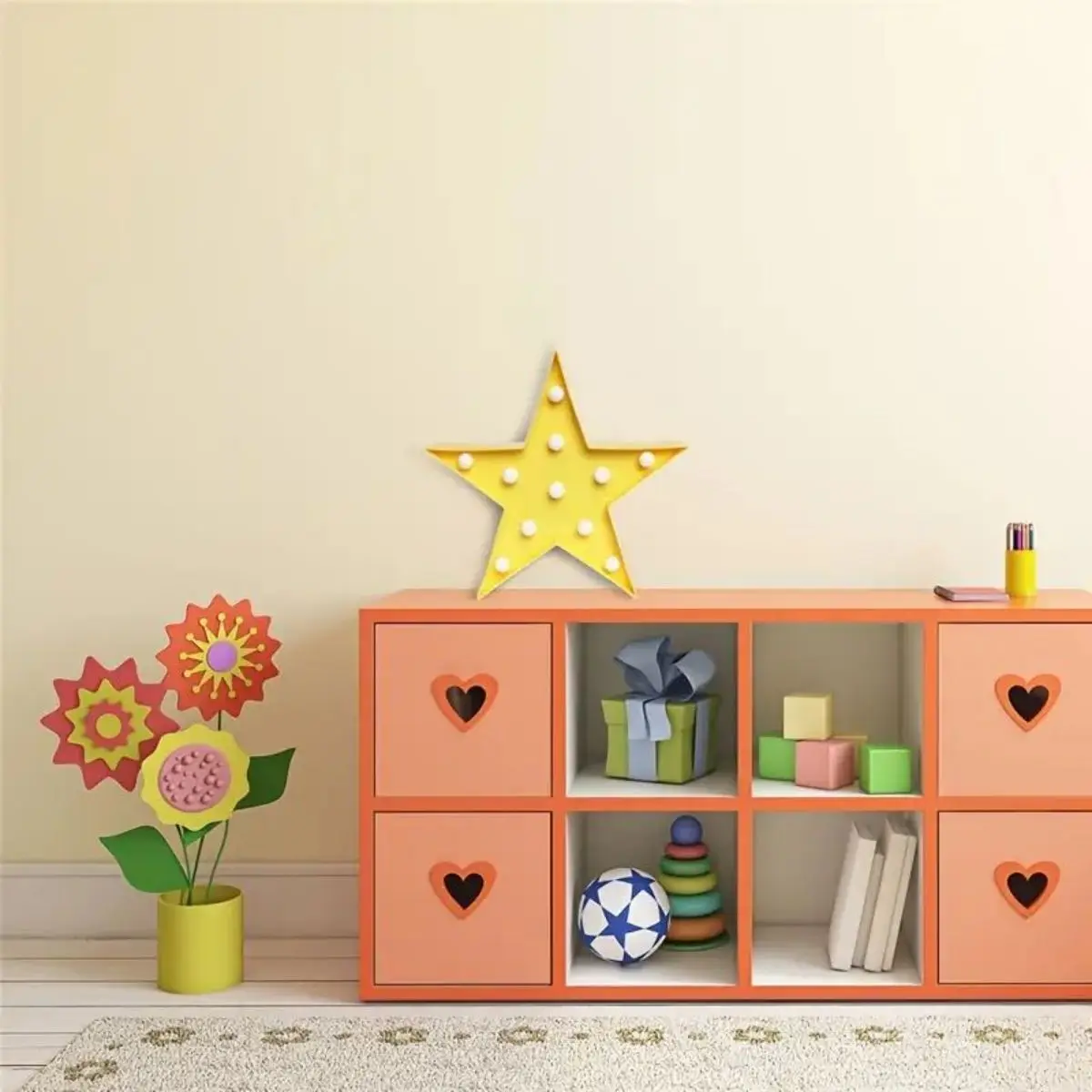 Luz de neón de pentagrama LED roja radiante, decoración de estrellas con pilas para dormitorios y eventos de niñas, acento de pared, 1 ud.