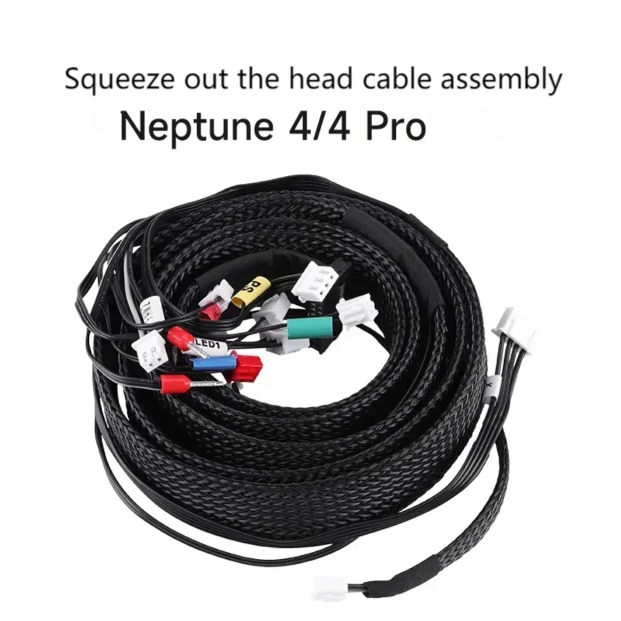 Para Elegoo Neptune 3 4 Cables extrusora Kit de montaje de Cables de extensión para ELEGOO Neptune 4 Pro Max Plus piezas de impresora 3D