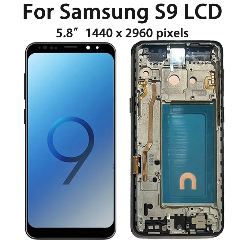 Pantalla LCD Táctil con Marco 100% Probada y Nueva para Samsung S8 G950 G950F SM-G950FD, Pantalla para Samsung S9 G960 SM-G960F
