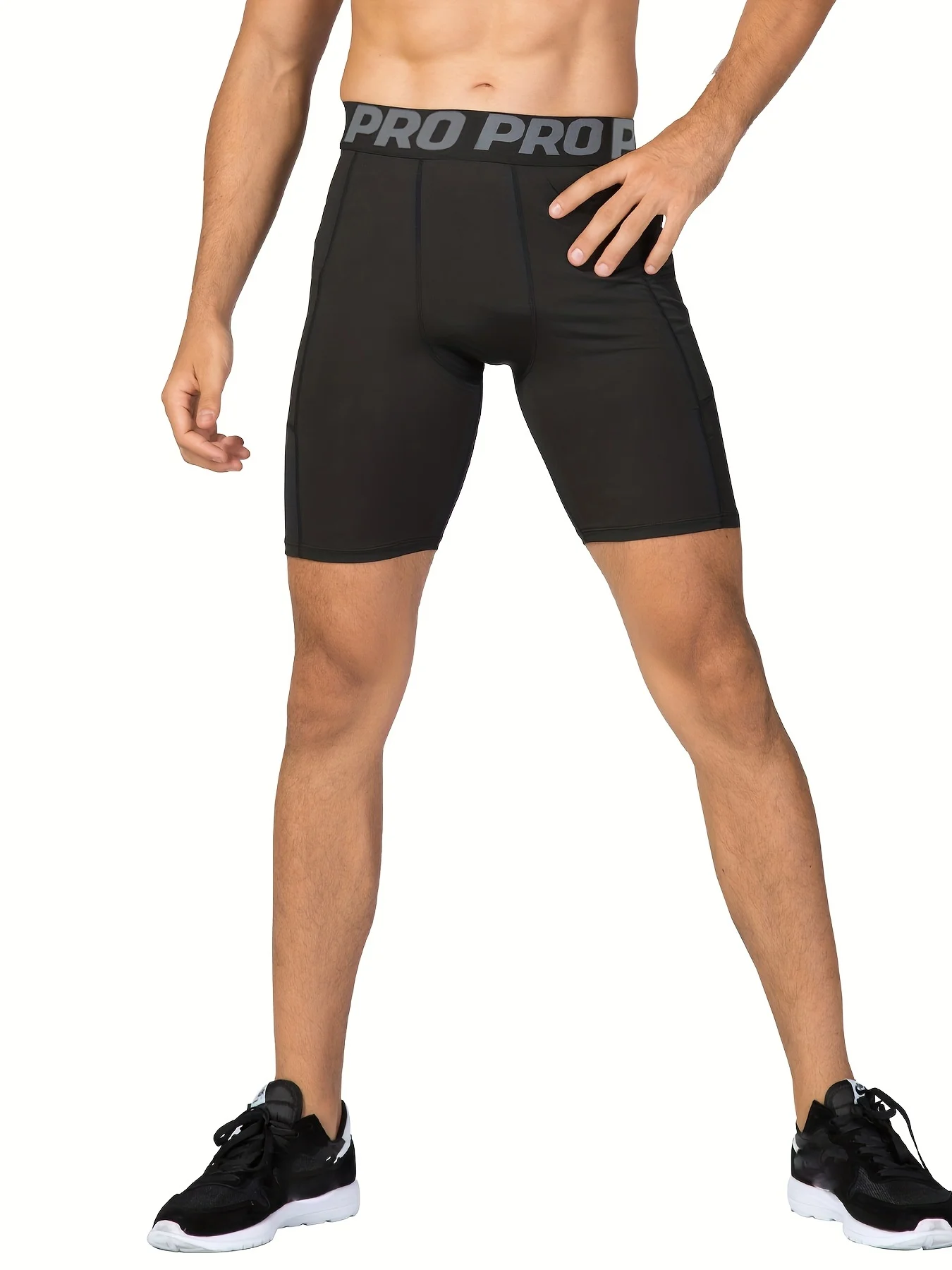 Paquete de 3 pantalones cortos de compresión para hombre con bolsillo, pantalones cortos de LICRA para correr, deporte, entrenamiento atlético, ropa interior de rendimiento