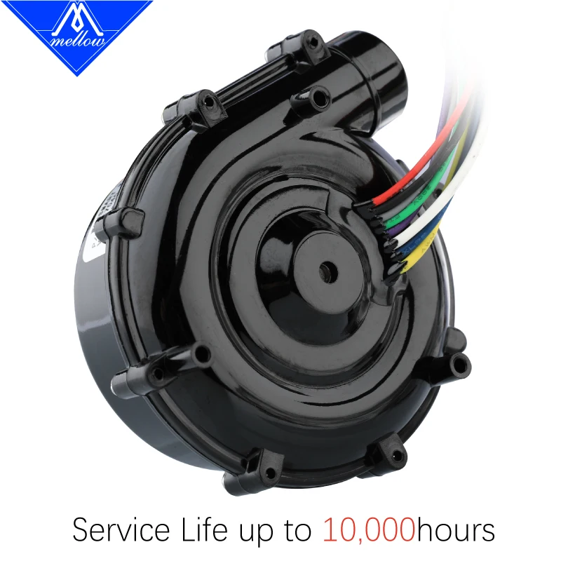 Mellow-soplador de aire centrífugo sin escobillas, 24V, DC WS7040 7040, 6.5kpa, para impresora 3D VzBoT HevORT