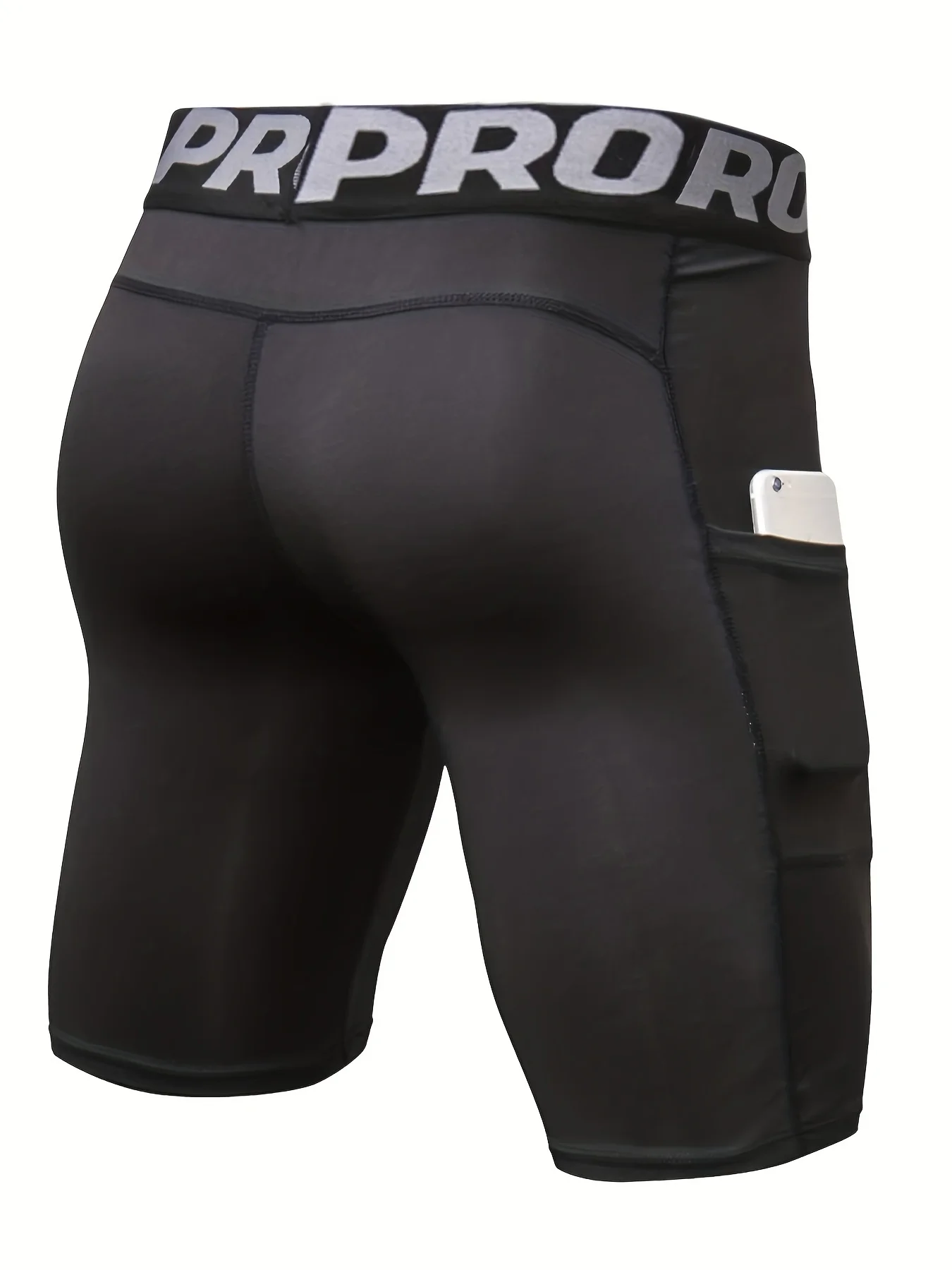 Paquete de 3 pantalones cortos de compresión para hombre con bolsillo, pantalones cortos de LICRA para correr, deporte, entrenamiento atlético, ropa interior de rendimiento