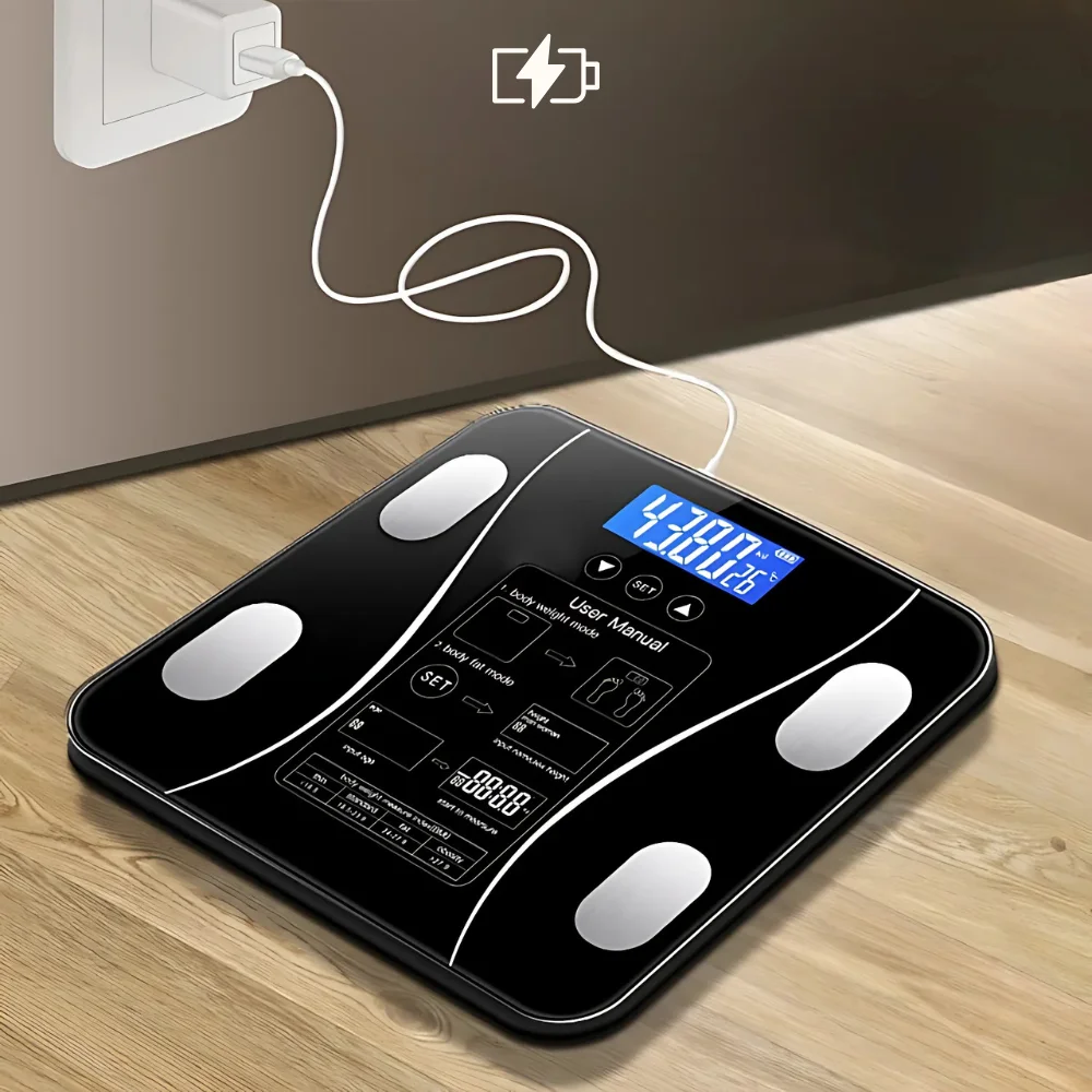 Los personas de peso balanza Bluetooth 180kg con la aplicación completa de monitoreo de la composición corporal