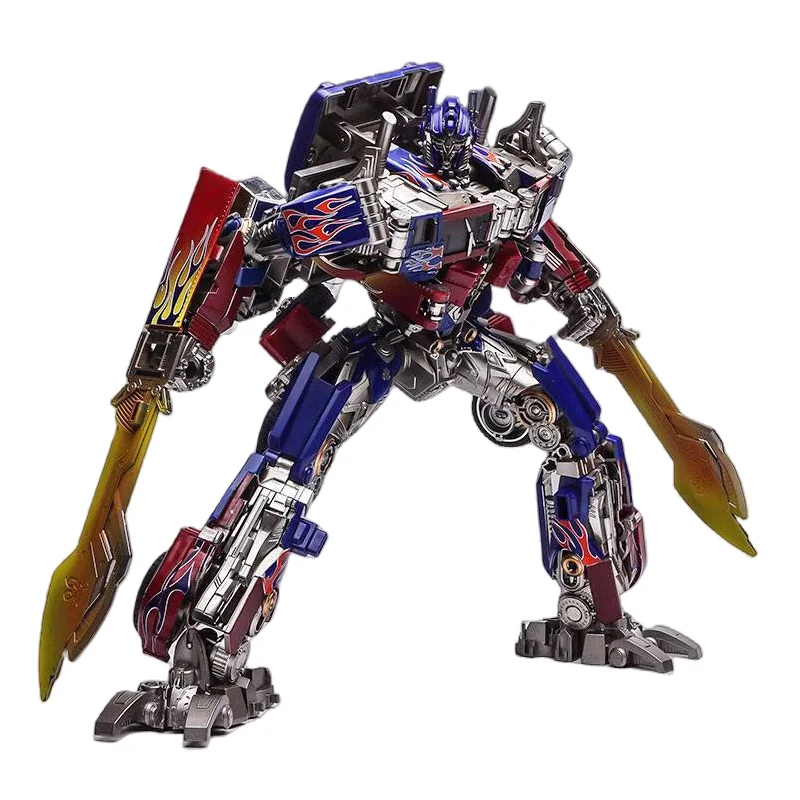 Juguetes de Robots Transformables de 30CM, Figura de Robot Optimus Commander de Aleación, Modelo de Regalo
