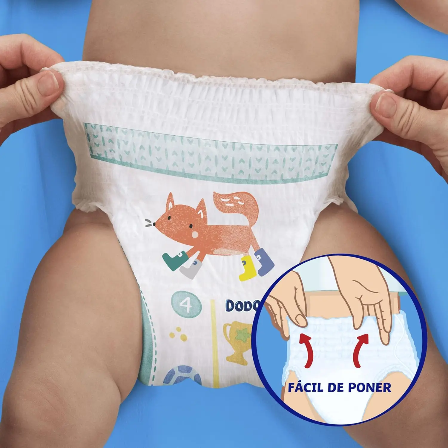 Dodot Bebé Pants Pañales, Talla 6, 13-19 kg, 74 Pañales, Pañal-Braguita con Ajuste 360° Anti-Fugas, Pack Mensual