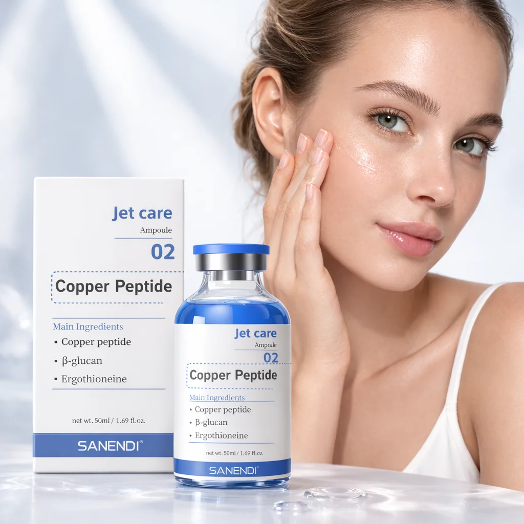 Sanendi NAD+ - Set de Cuidado Facial Coreano con Suero de ADN de Salmón, Péptidos de Cobre, Esencia de Ácido Hialurónico, Hidratante y Revitalizante para la Piel