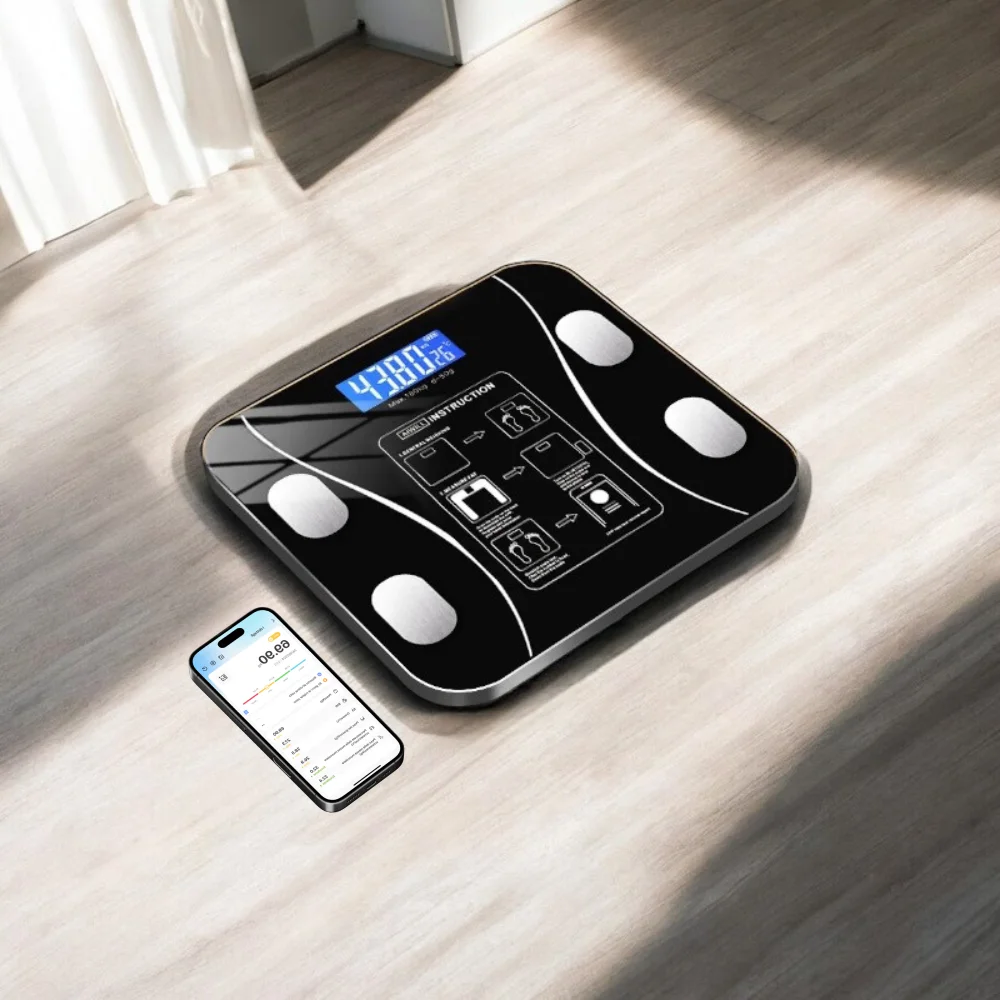 Los personas de peso balanza Bluetooth 180kg con la aplicación completa de monitoreo de la composición corporal