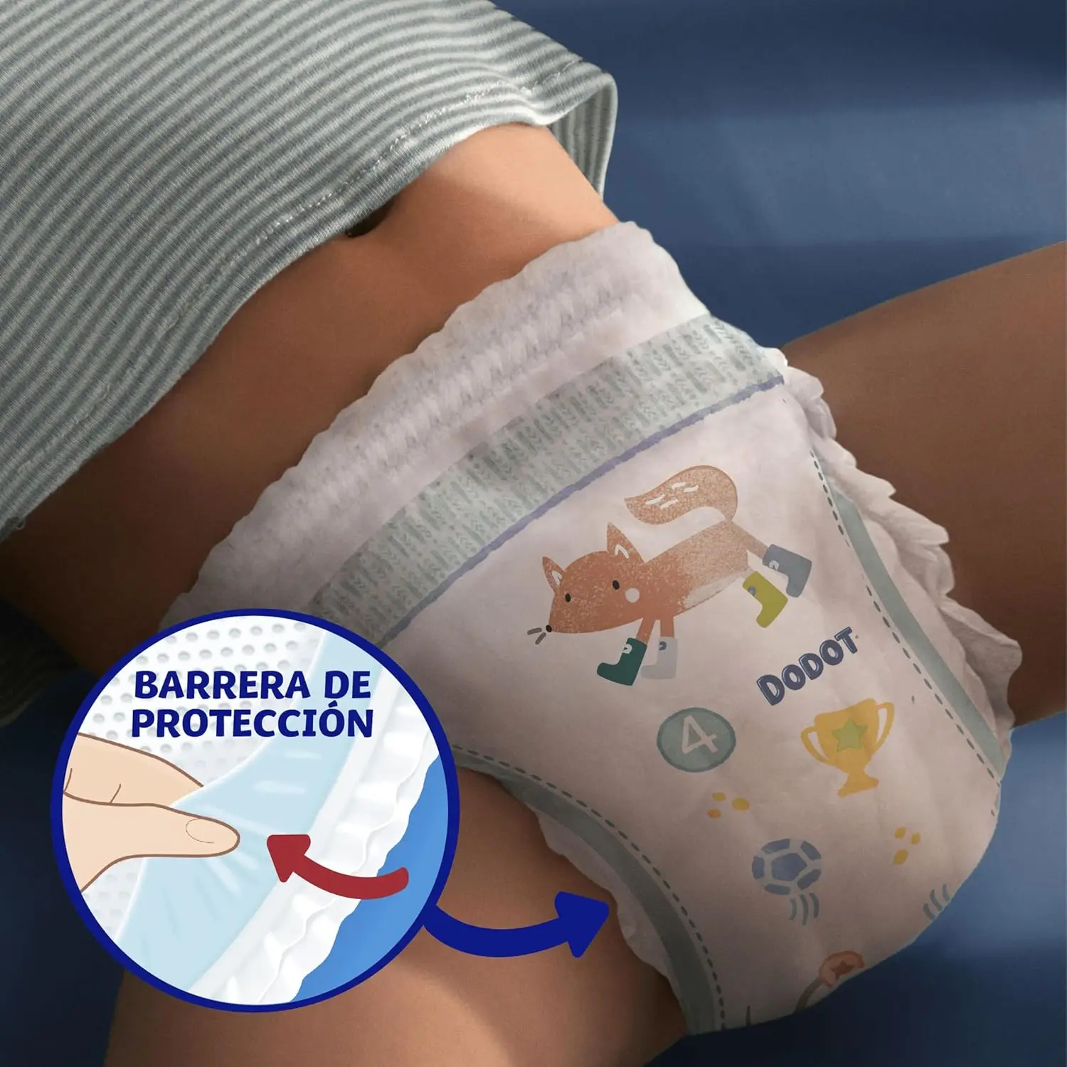 Dodot Bebé Pants Pañales, Talla 6, 13-19 kg, 74 Pañales, Pañal-Braguita con Ajuste 360° Anti-Fugas, Pack Mensual