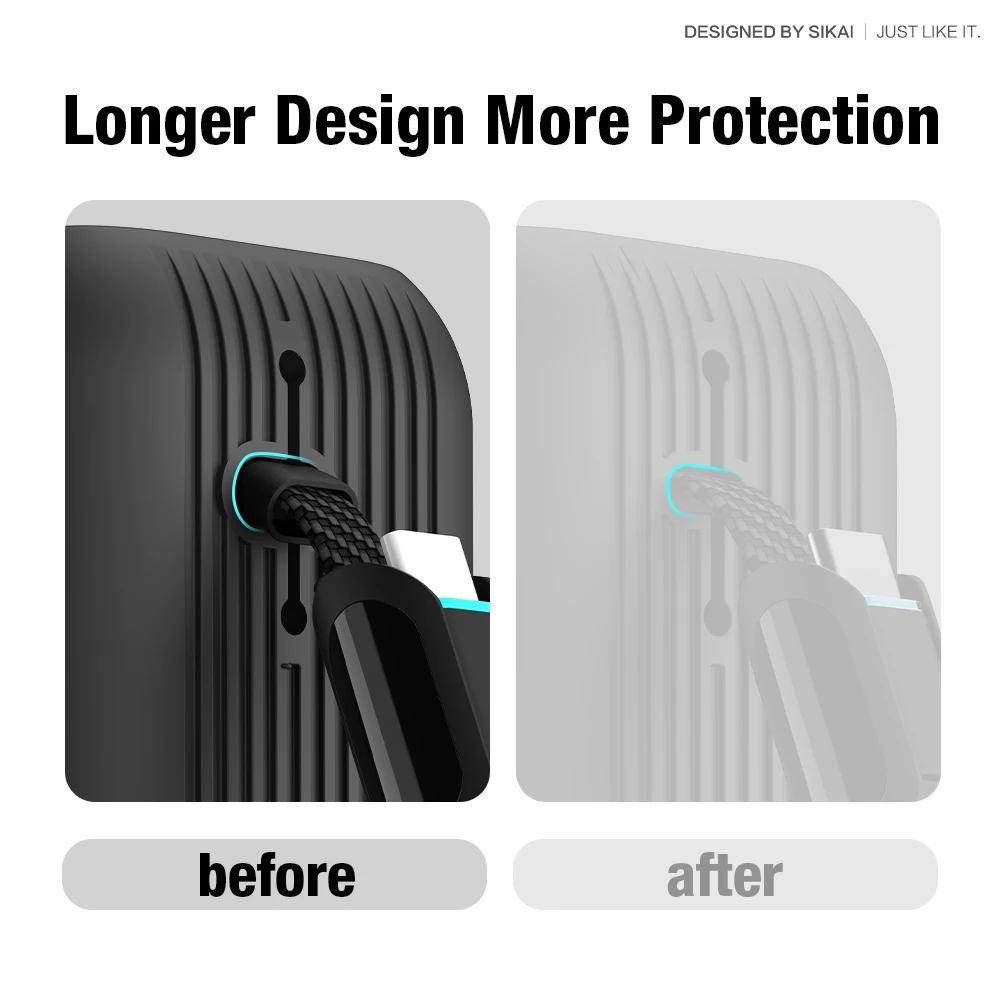 Funda de silicona SIKAI para cargador portátil Anker zolo 2in1165W, funda a prueba de golpes (solo la funda)