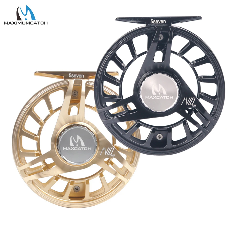 Maximumcatch AVID PRO 3-11wt carrete de pesca con mosca de caramanos súper grande mecanizado CNC carrete de mosca ligero de aluminio 6061T6