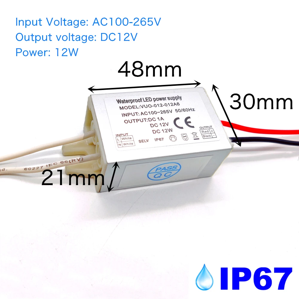 Foco LED empotrable pequeño para el hogar, bombilla con controlador, 1W, 12V, para techo, escaleras, pasarelas, decoración de armario, 10 unidades