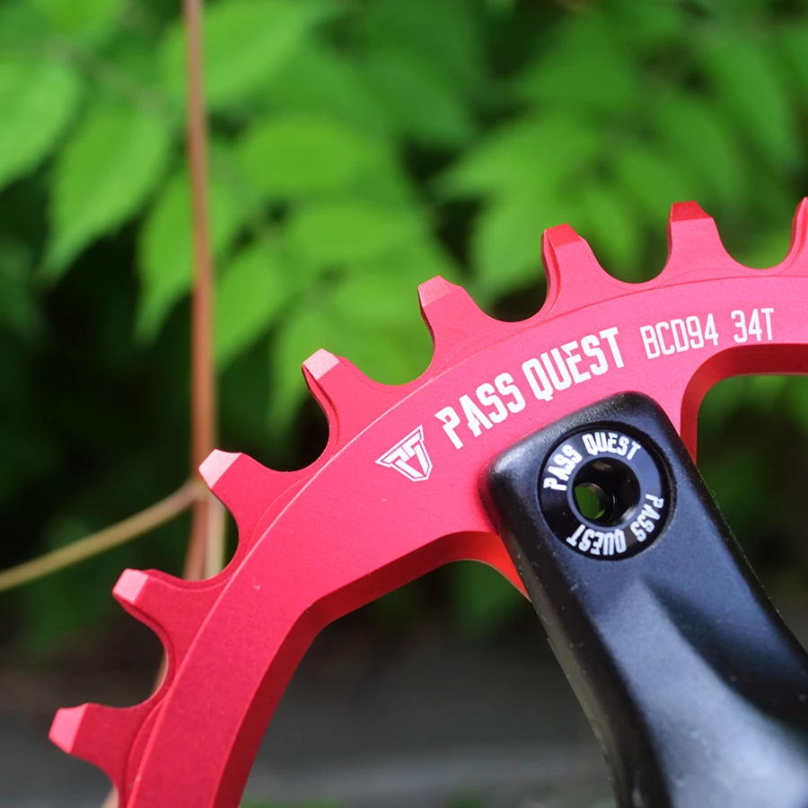 Rueda de PASS QUEST 94BCD para bicicleta de montaña, Piñón ancho y estrecho, 32T, 34T, 36T, 38T, 40T, platos y bielas, Cadena de bicicleta de montaña